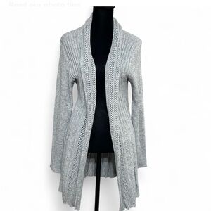 SHEIN Light Gray Open-Front Cardigan L, Exellent Condition